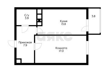 Фото №3: 1-комнатная квартира 44 м² - Краснодар, мкр. жилой комплекс Империал, ул. Бородинская, 137к2