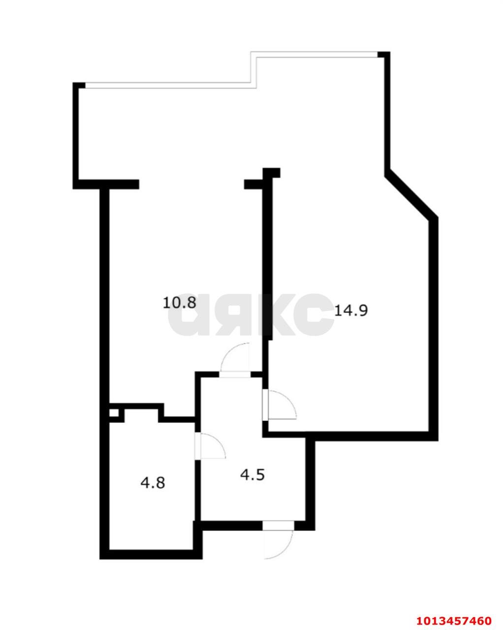 Фото №1: 1-комнатная квартира 45 м² - Краснодар, жилой комплекс Большая Таманская, ул. Таманская, 153к1