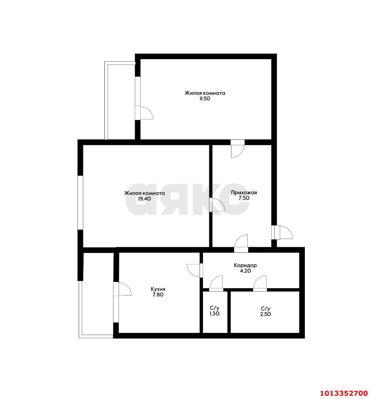 Фото №18: 2-комнатная квартира 54 м² - Краснодар, Центральный, ул. Янковского, 11