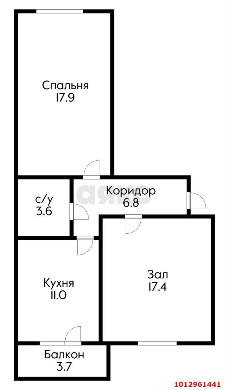 Фото №11: 2-комнатная квартира 56 м² - Берёзовый, Витаминкомбинат, ул. 2-я Целиноградская, 26