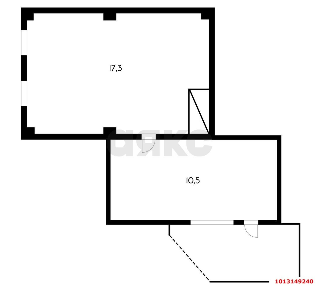 Фото №7: 1-комнатная квартира 27&nbsp;м², 2/2&nbsp;эт. - Краснодар, Западный внутригородской округ, мкр. Центральный, ул. Гоголя, 42