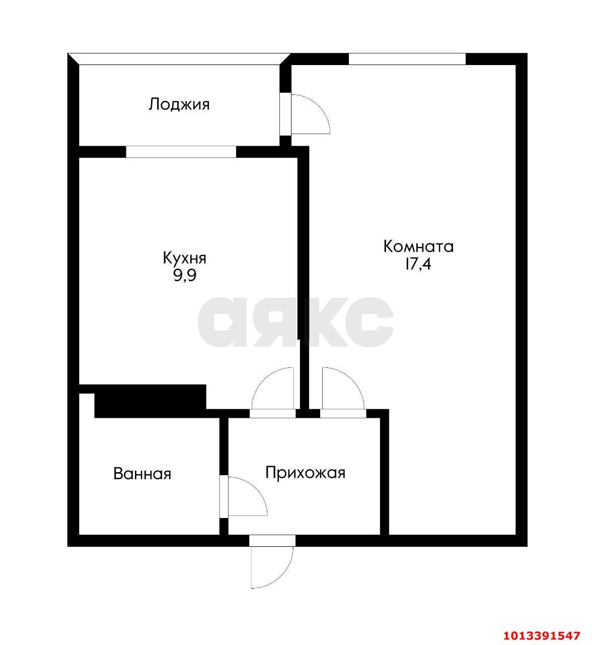 Фото №15: 1-комнатная квартира 37 м² - Краснодар, Парк Победы, ул. Героя Пешкова, 14