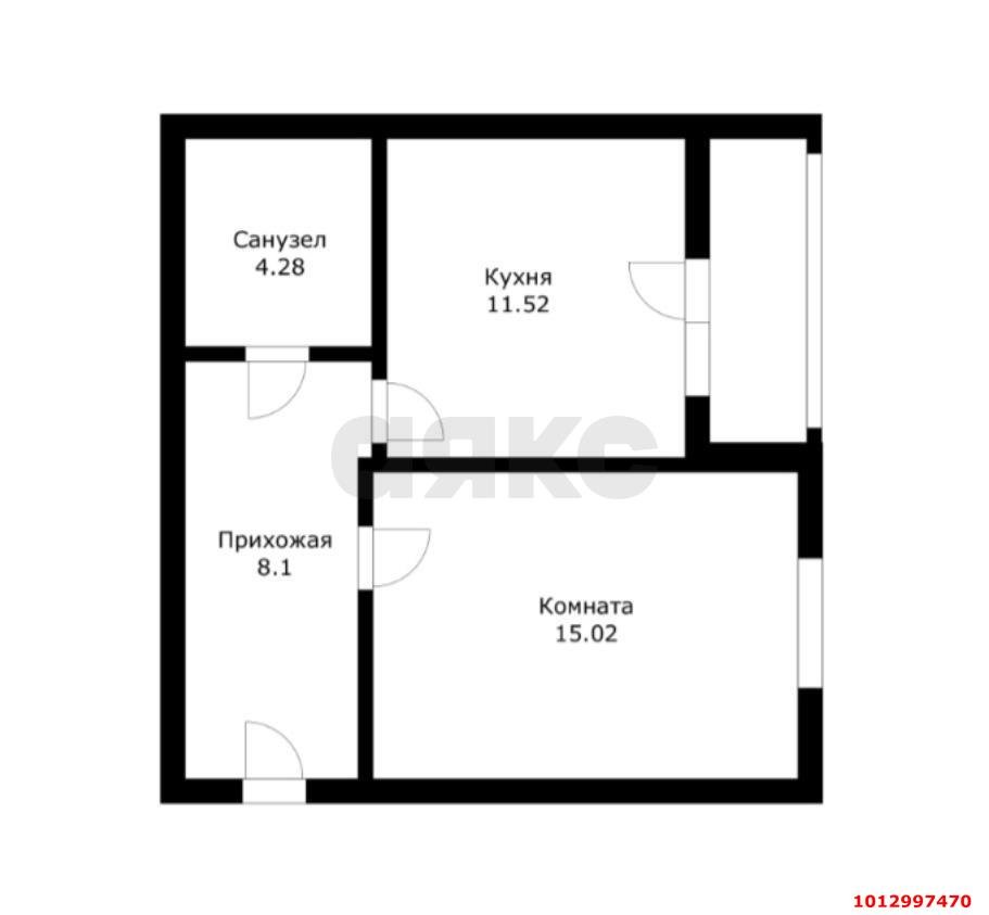 Фото №15: 1-комнатная квартира 43 м² - Краснодар, Восточно-Кругликовский, ул. Черкасская, 111