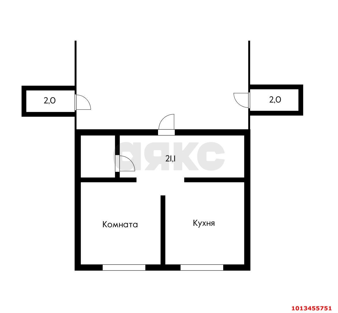 Фото №7: Студия 24 м² - Краснодар, Черёмушки, ул. Селезнёва, 150