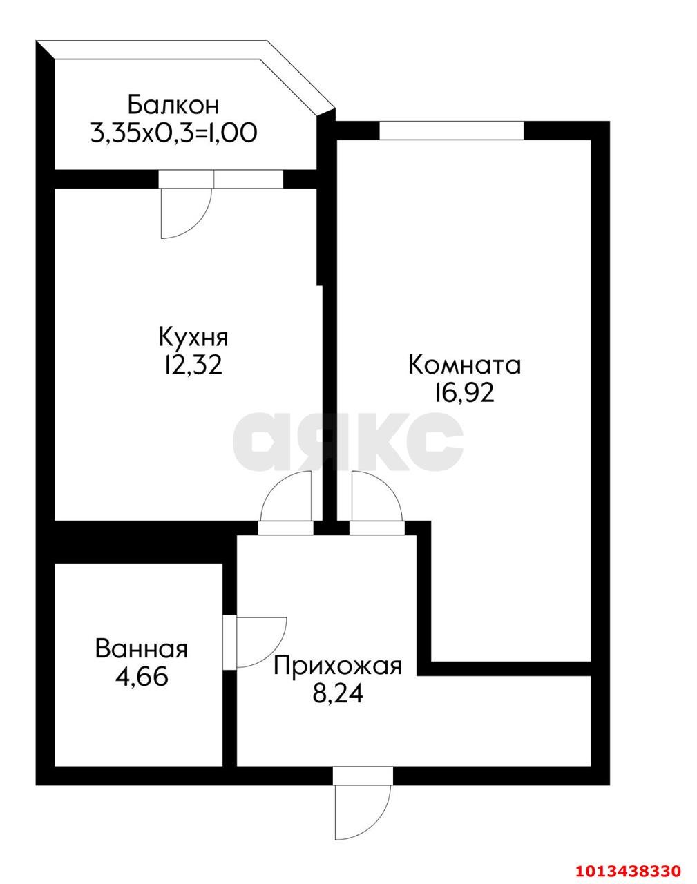 Фото №2: 1-комнатная квартира 45 м² - Краснодар, жилой комплекс Лучший, 