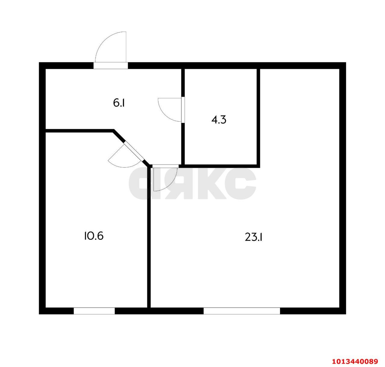 Фото №15: 1-комнатная квартира 42 м² - Ленина, Радуга, ул. Приозёрная, 123