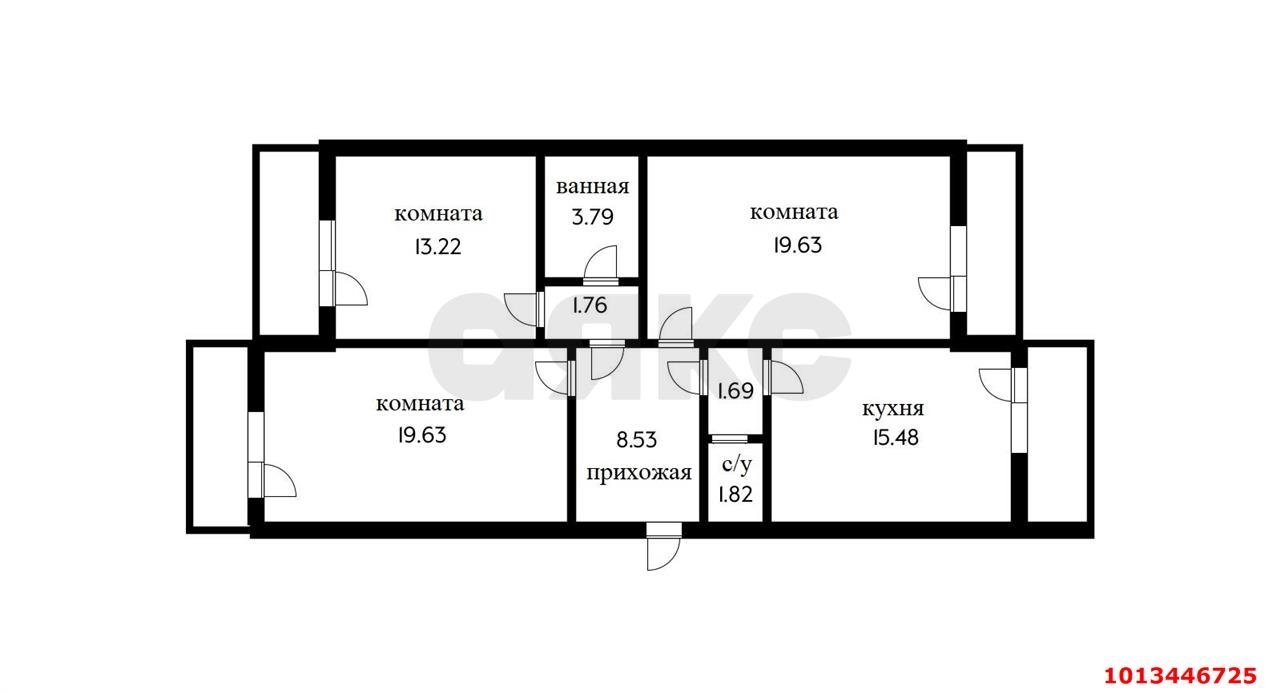 Фото №20: 3-комнатная квартира 99 м² - Краснодар, Фестивальный, ул. Атарбекова, 5/1