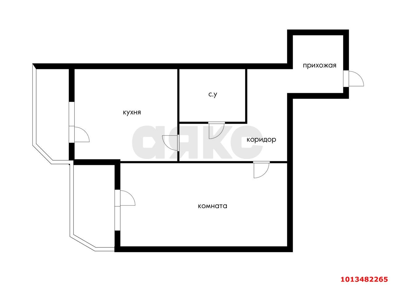 Фото №13: 1-комнатная квартира 52 м² - Краснодар, жилой комплекс Димитрова, ул. Димитрова, 3/1