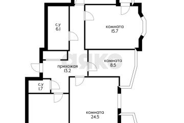 Фото №1: 4-комнатная квартира 114 м² - Краснодар, мкр. Западный внутригородской округ, ул. Кожевенная, 54/1