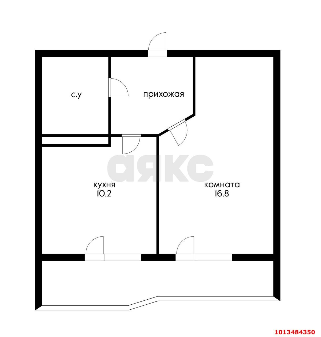 Фото №14: 1-комнатная квартира 40 м² - Краснодар, 4-й квартал, ул. имени Героя Николая Шевелёва, 5