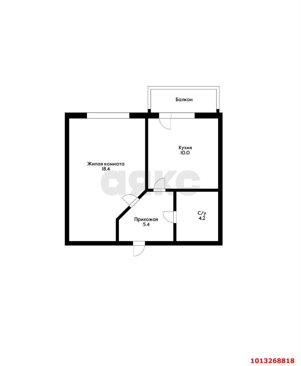 Фото №6: 1-комнатная квартира 38 м² - Краснодар, жилой комплекс Инсити, ул. Евгении Жигуленко, 11к1