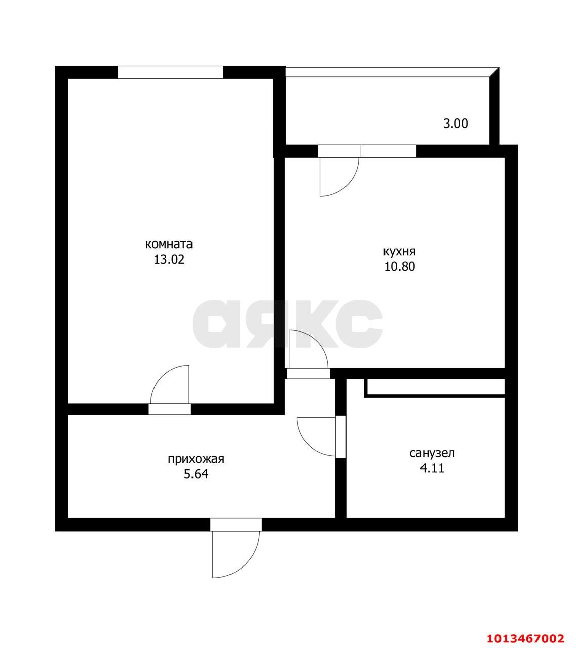 Фото №13: 1-комнатная квартира 34 м² - Краснодар, жилой комплекс Новые Сезоны, ул. Скандинавская, 1к6