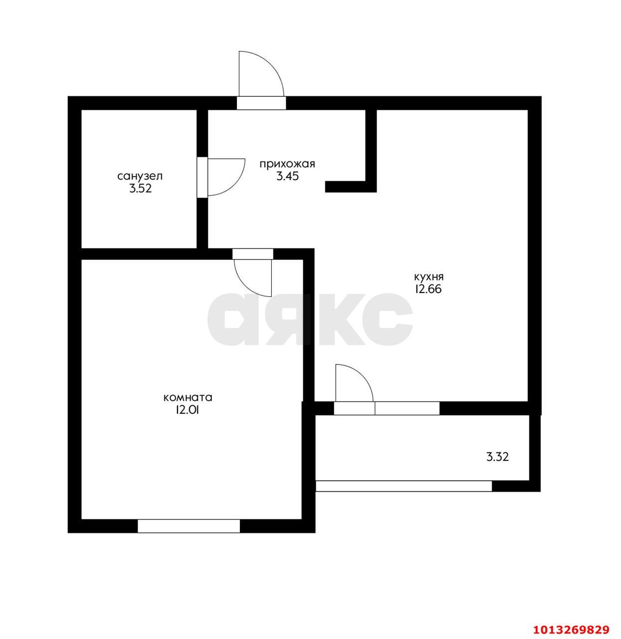 Фото №8: 1-комнатная квартира 35 м² - Краснодар, жилой комплекс Облака, ул. имени Генерала Корнилова, 9А