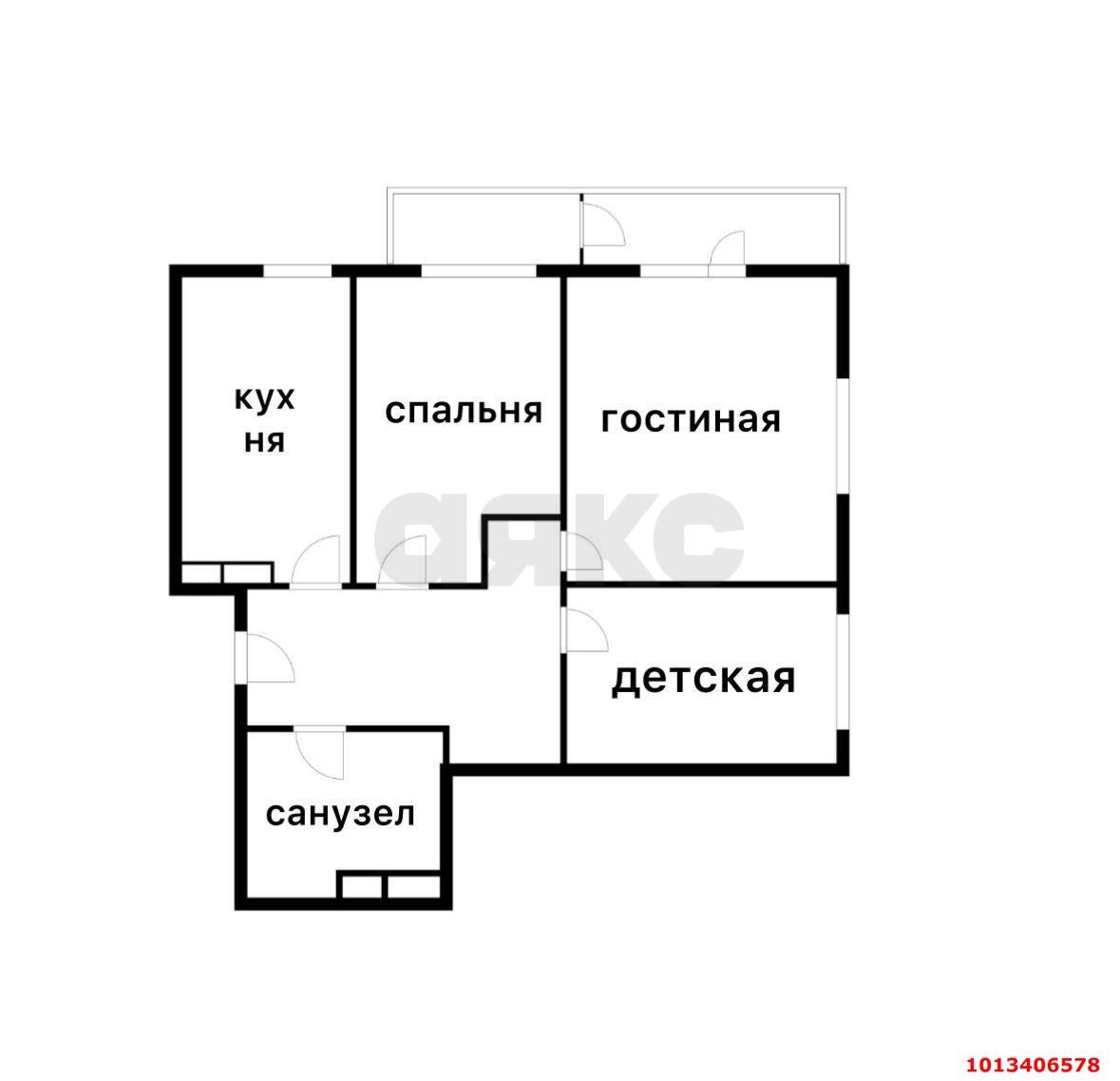 Фото №16: 3-комнатная квартира 73 м² - Краснодар, жилой комплекс Легенда, ул. имени 40-летия Победы, 145