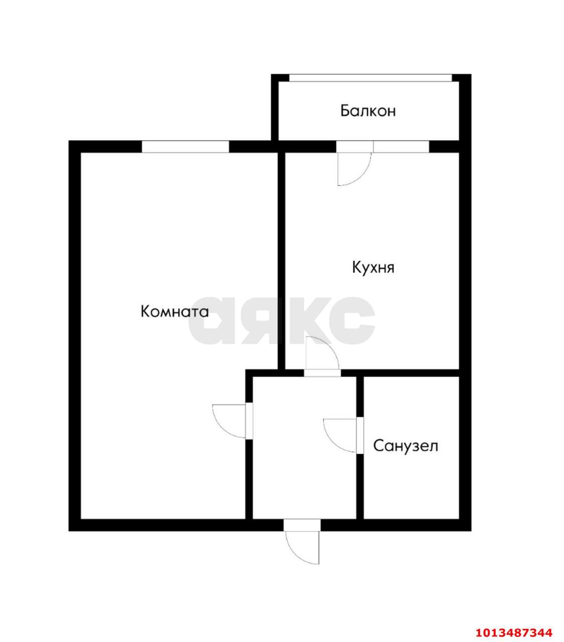 Фото №3: 1-комнатная квартира 38 м² - Краснодар, Прикубанский внутригородской округ, ул. имени В.М. Комарова, 106Бк3