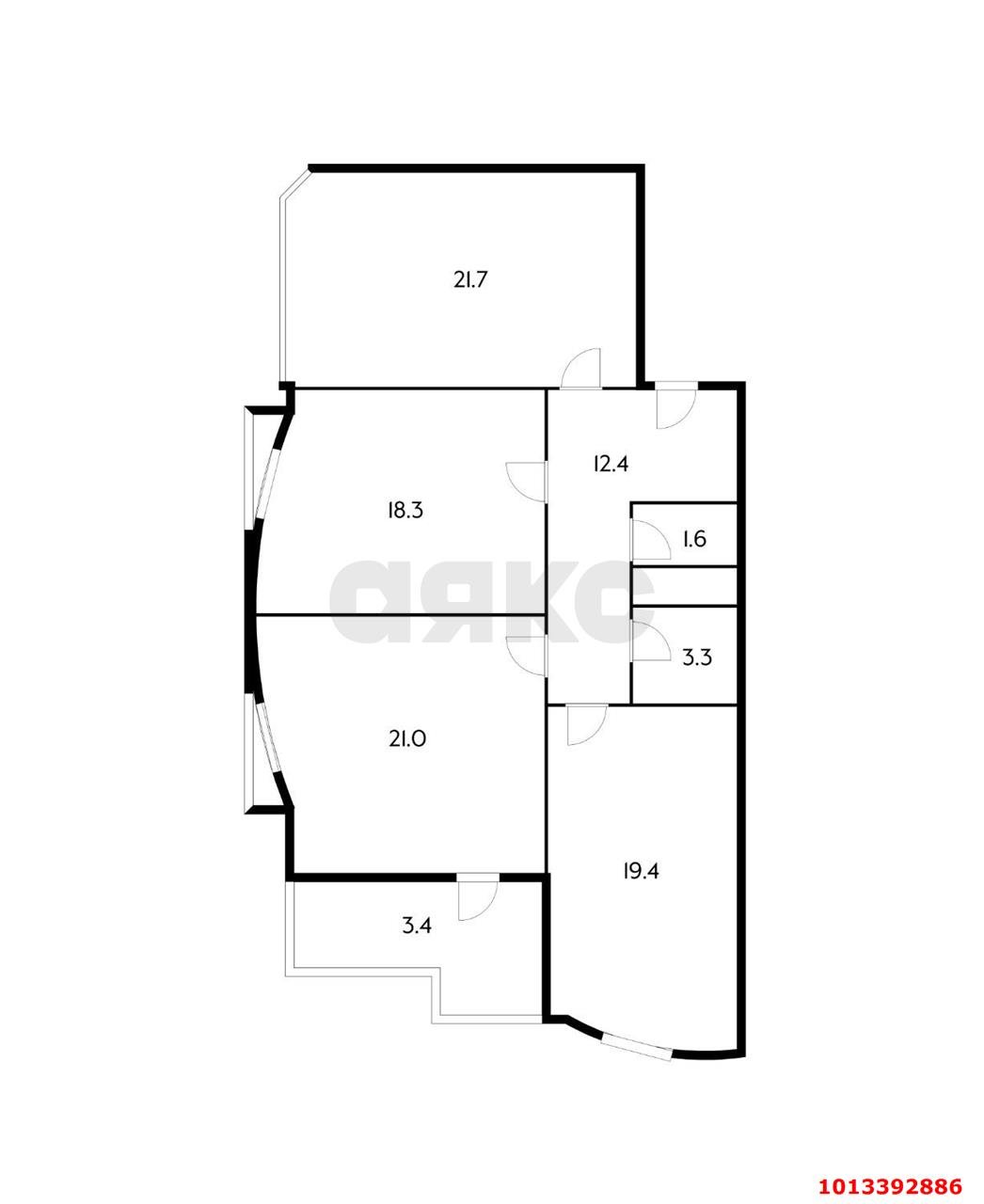 Фото №18: 3-комнатная квартира 100 м² - Краснодар, Солнечный, ул. Архитектора Петина, 18/2