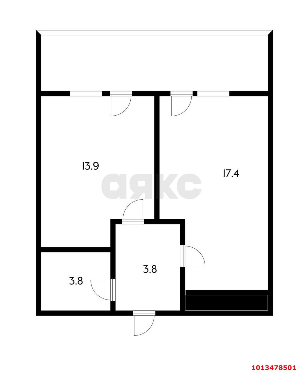 Фото №12: 1-комнатная квартира 41 м² - Краснодар, жилой комплекс Премьера, ул. Автолюбителей, 1/7к1