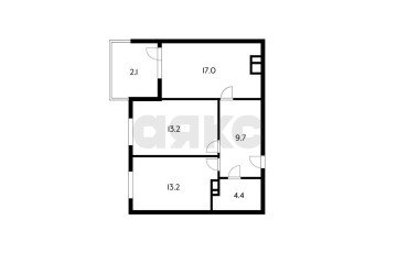 Фото №1: 2-комнатная квартира 62 м² - Краснодар, мкр. Любимово, 16