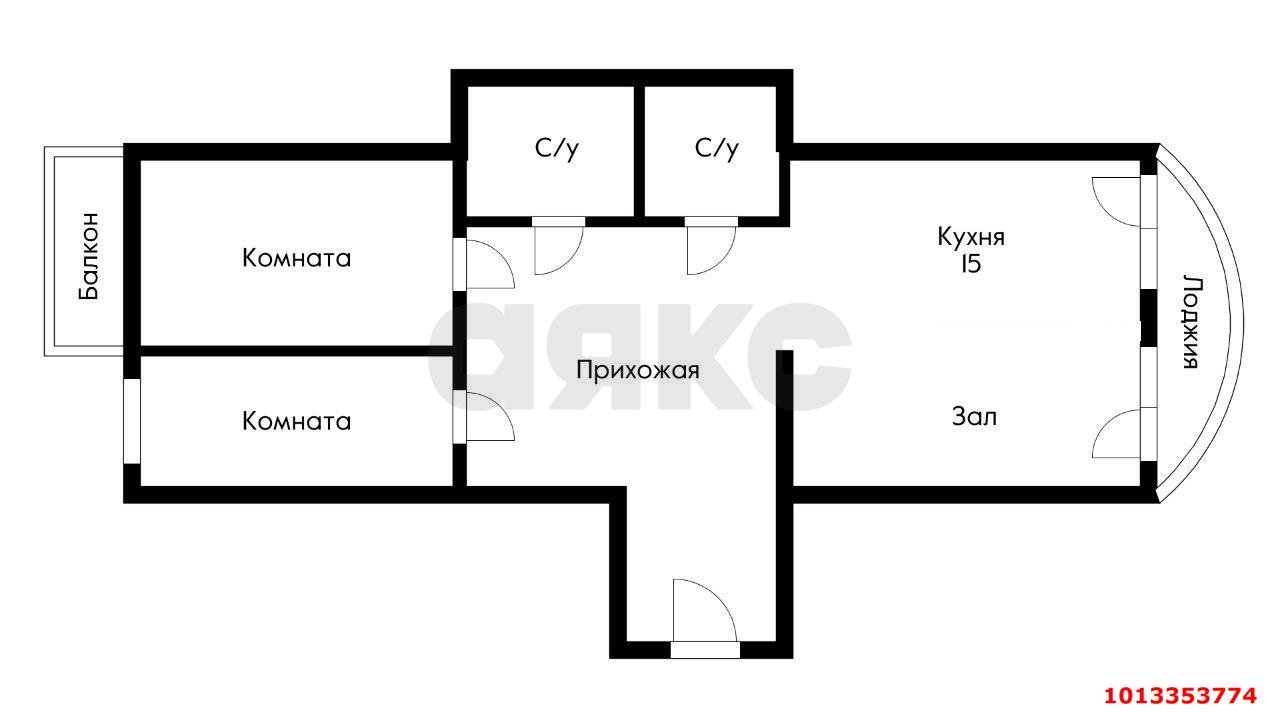 Фото №3: 2-комнатная квартира 82 м² - Краснодар, жилой комплекс Альпы, ул. Командорская, 6