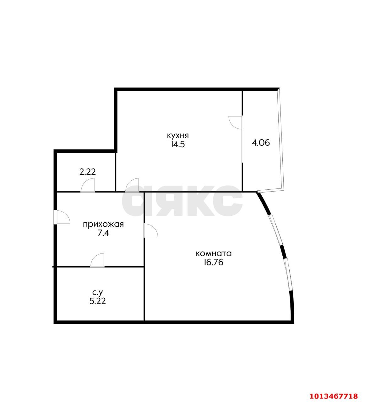 Фото №14: 1-комнатная квартира 50 м² - Краснодар, Кожзавод, ул. Минская, 122/7