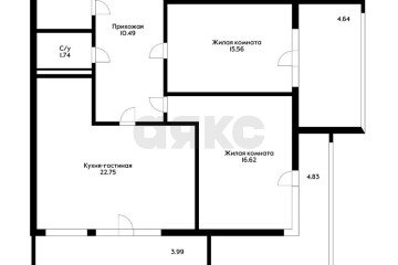 Фото №4: 3-комнатная квартира 72 м² - Туапсе, мкр. жилой комплекс Форт Адмирал, ул. Портовиков, 39/4