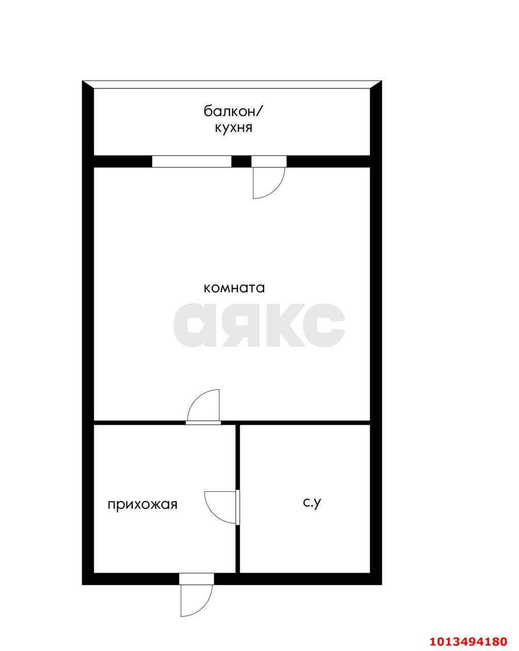 Фото №8: Студия 22 м² - Краснодар, жилой комплекс Британия, ул. Измаильская, 74к3