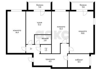 Фото №4: 4-комнатная квартира 91 м² - Краснодар, ж/м Пашковский, ул. 1 Мая, 71/2