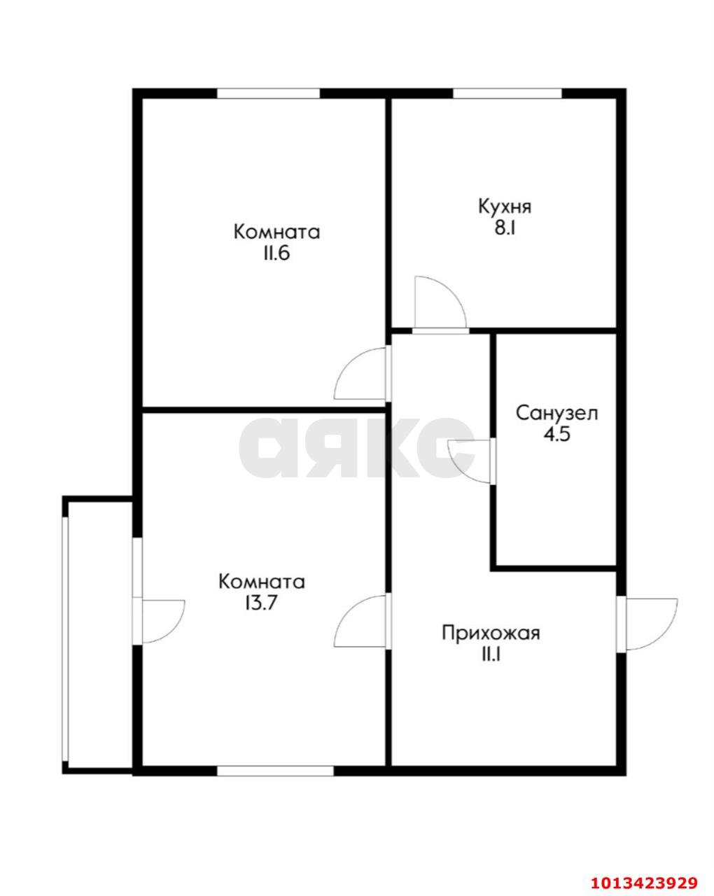 Фото №11: 2-комнатная квартира 49 м² - Краснодар, Центральный, ул. Кубанская Набережная, 52/1