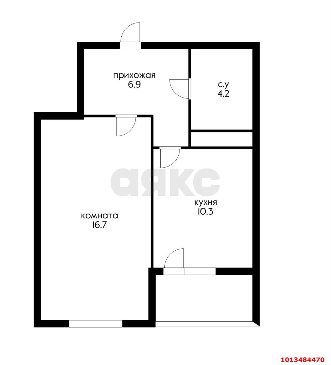 Фото №8: 1-комнатная квартира 41 м² - Динская, жилой комплекс Белые Росы, ул. Красная, 162/2