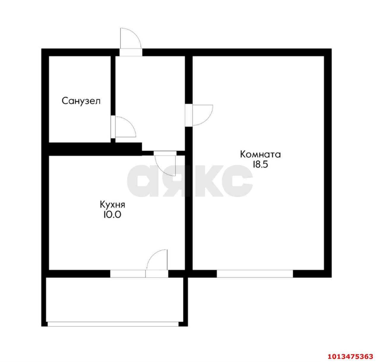 Фото №10: 1-комнатная квартира 37 м² - Краснодар, Почтовый, пр-кт имени писателя Знаменского, 15