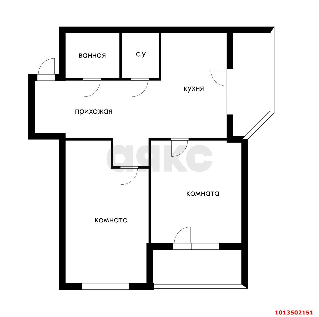 Фото №20: 2-комнатная квартира 63 м² - Краснодар, 2-й квартал, ул. имени Героя Георгия Бочарникова, 1