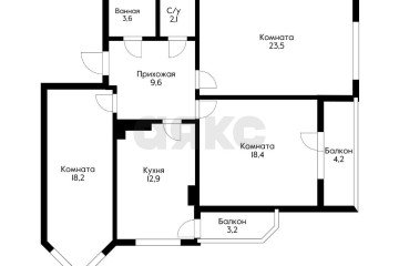 Фото №5: 3-комнатная квартира 95 м² - Краснодар, мкр. Юбилейный, пр-кт Чекистов, 26/3