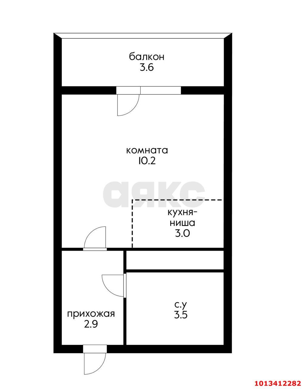 Фото №6: Студия 23 м² - Краснодар, жилой комплекс Свобода, ул. Домбайская, 57к9