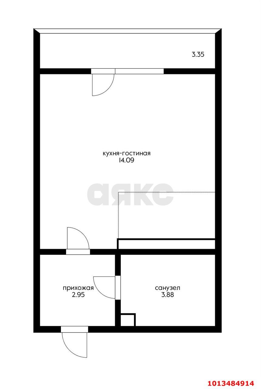 Фото №6: Студия 22 м² - Краснодар, жилой комплекс Мой Город, ул. Западный Обход, 39/1к1