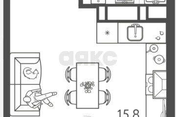 Фото №5: Студия 23 м² - Краснодар, мкр. жилой комплекс Все Свои, ул. Колхозная, 5к8