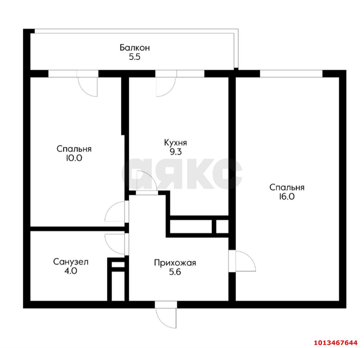 Фото №8: 2-комнатная квартира 46 м² - Краснодар, жилой комплекс Свобода, ул. Домбайская, 57к9