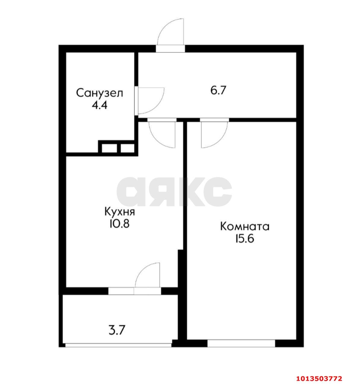 Фото №2: 1-комнатная квартира 41 м² - Краснодар, жилой комплекс Атлант, ул. Адмирала Крузенштерна, 6