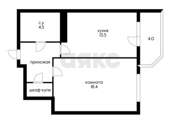 Фото №2: 1-комнатная квартира 47 м² - Краснодар, мкр. имени Маршала Жукова, ул. Александра Покрышкина, 4/9