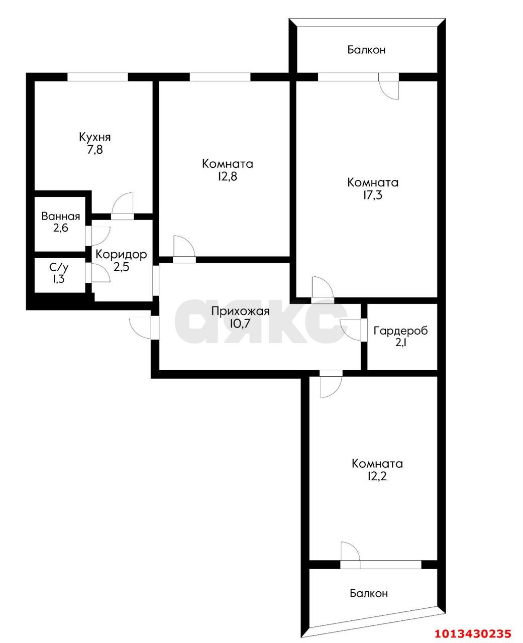 Фото №14: 3-комнатная квартира 73 м² - Краснодар, Юбилейный, ул. Думенко, 10