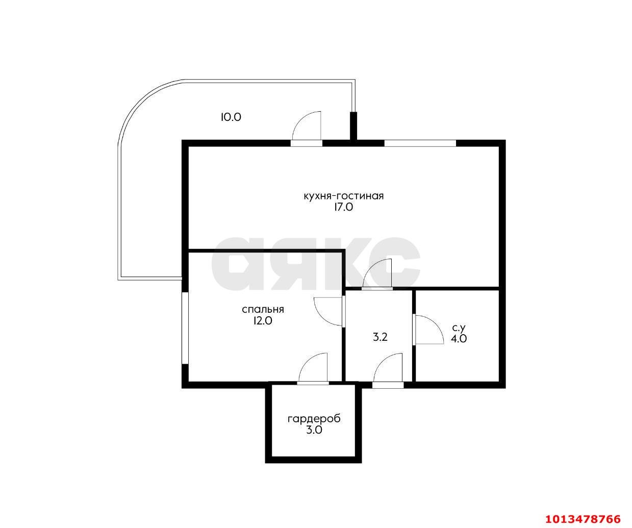 Фото №20: 2-комнатная квартира 50 м² - Краснодар, жилой комплекс Севастопольский, ул. имени Жлобы, 139