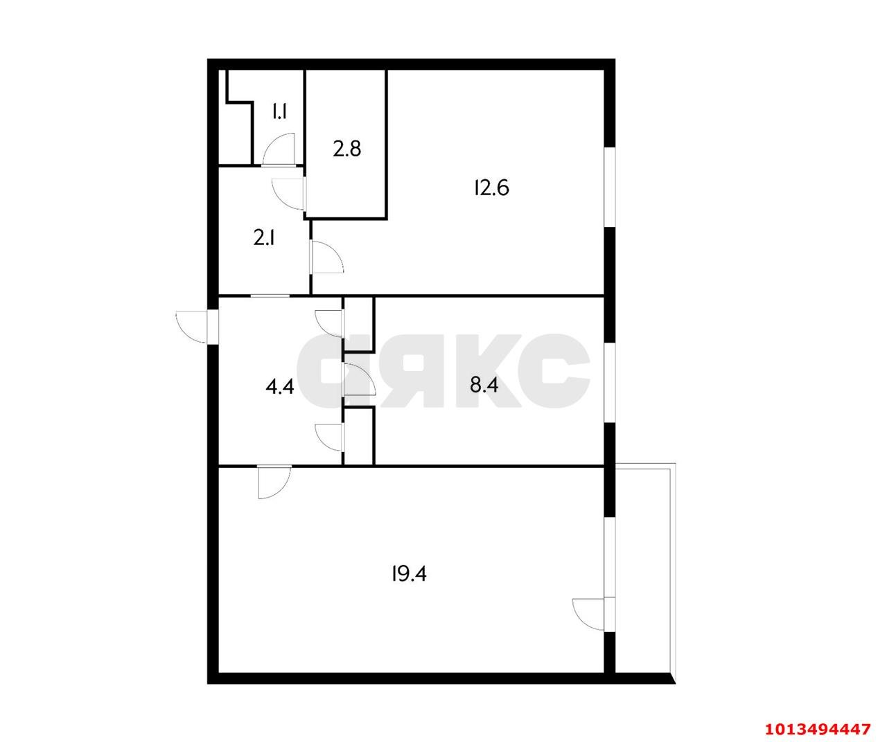 Фото №9: 2-комнатная квартира 55 м² - Краснодар, Гидростроителей, ул. Игнатова, 35