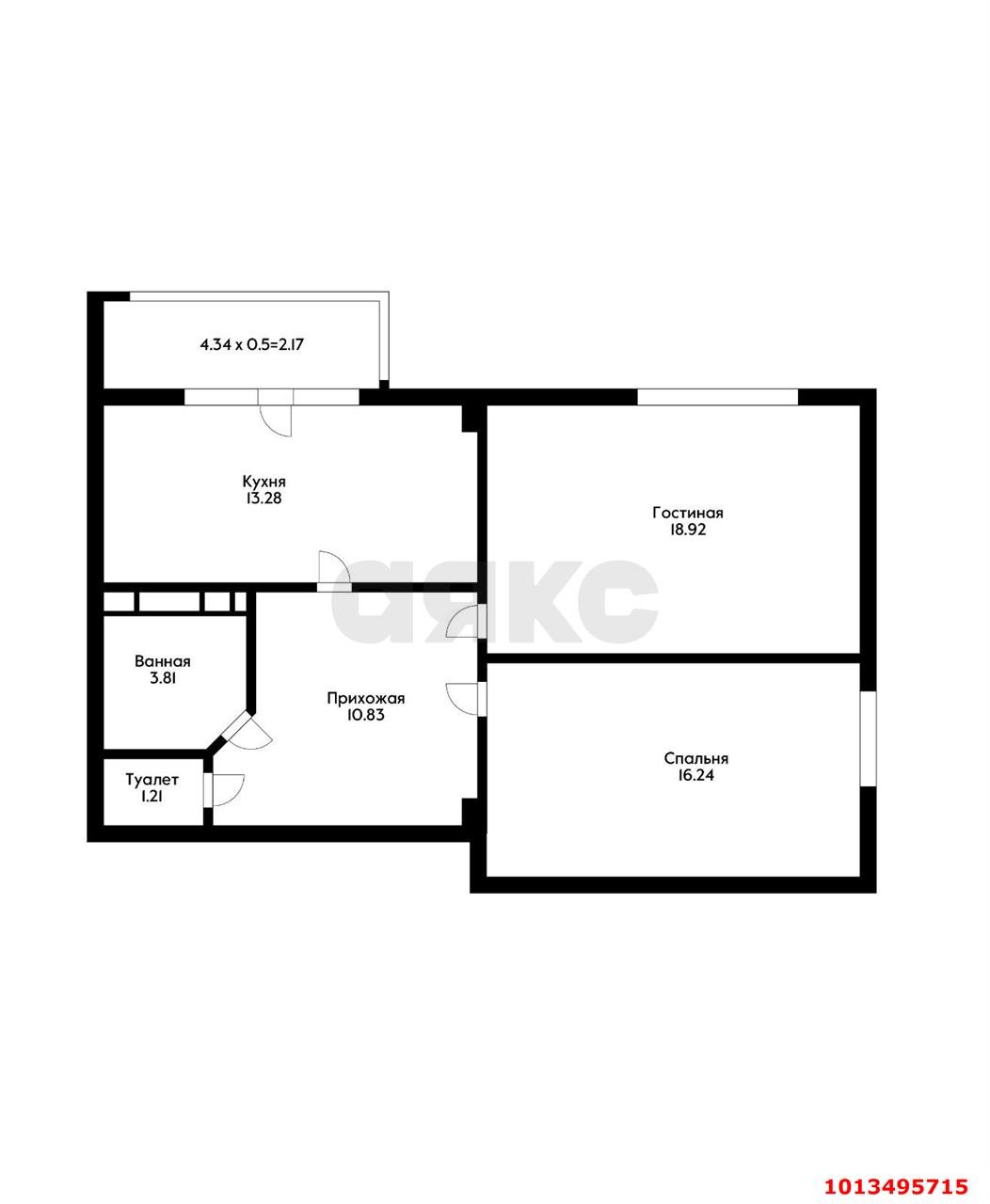 Фото №11: 2-комнатная квартира 64 м² - Краснодар, Немецкая Деревня, пр-кт Гёте, 9