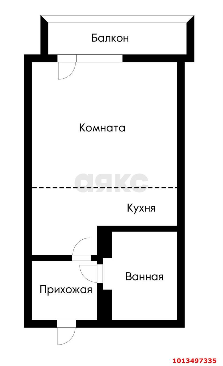 Фото №1: Студия 33 м² - Краснодар, Почтовый, пр-кт имени писателя Знаменского, 6