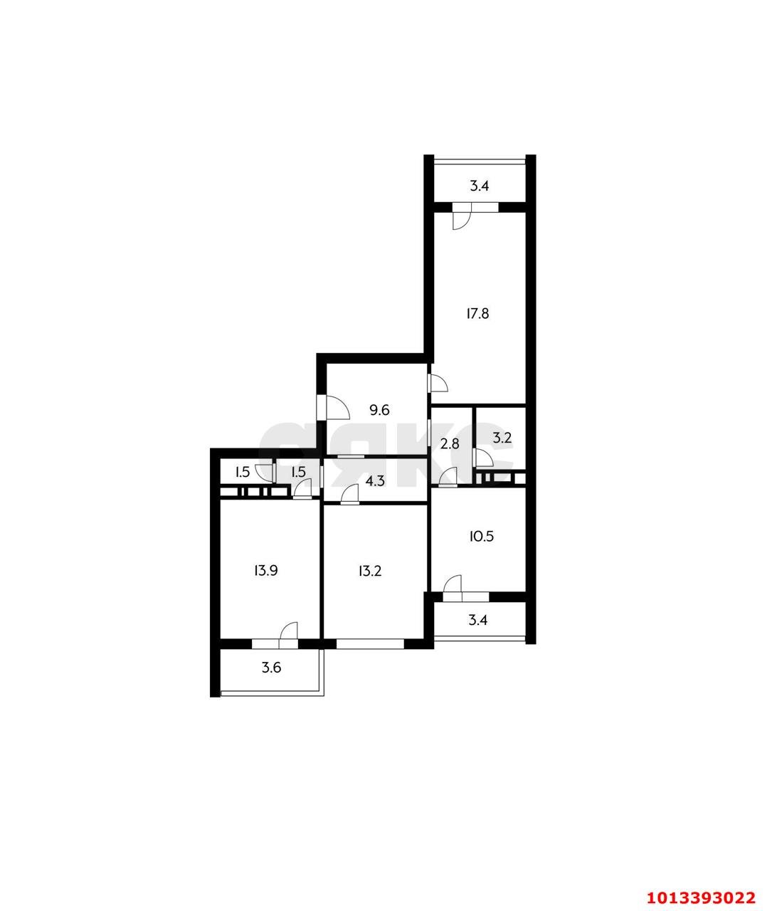 Фото №19: 3-комнатная квартира 78 м² - Краснодар, Восточный, ул. Героя Владислава Посадского, 28