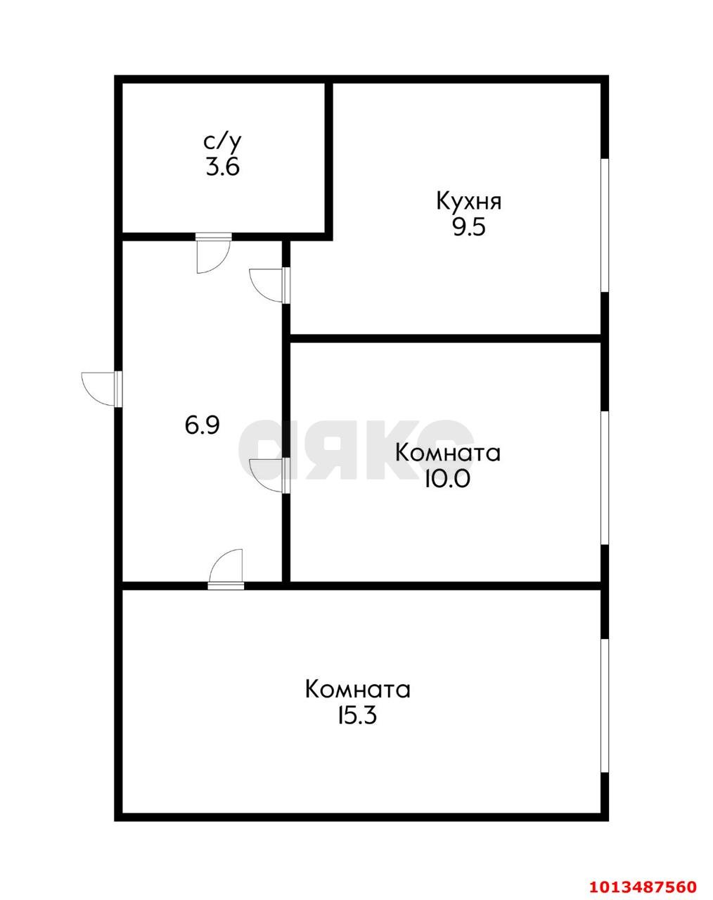 Фото №10: 2-комнатная квартира 45 м² - Российский, Прикубанский внутригородской округ, ул. Ратной Славы, 46