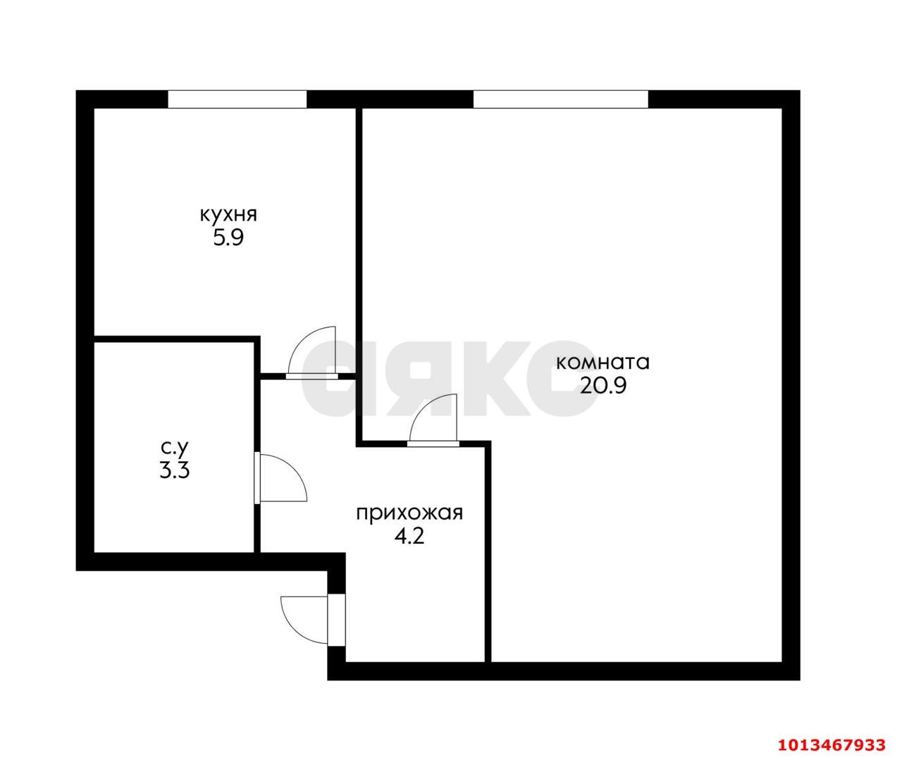 Фото №1: 1-комнатная квартира 34 м² - Краснодар, Фестивальный, ул. имени Тургенева, 118