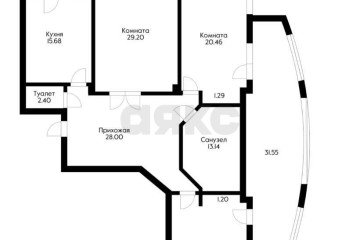 Фото №3: 3-комнатная квартира 167 м² - Краснодар, мкр. Центральный, ул. Красноармейская, 100