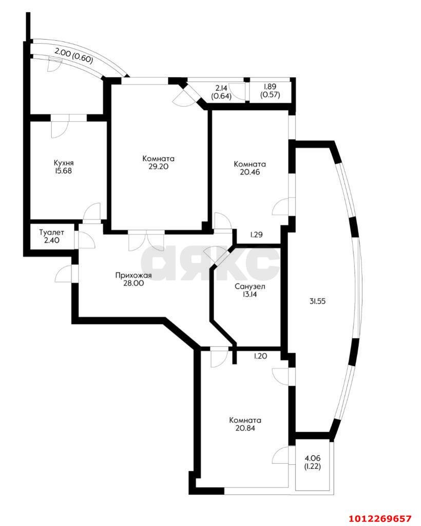 Фото №3: 3-комнатная квартира 167 м² - Краснодар, Центральный, ул. Красноармейская, 100