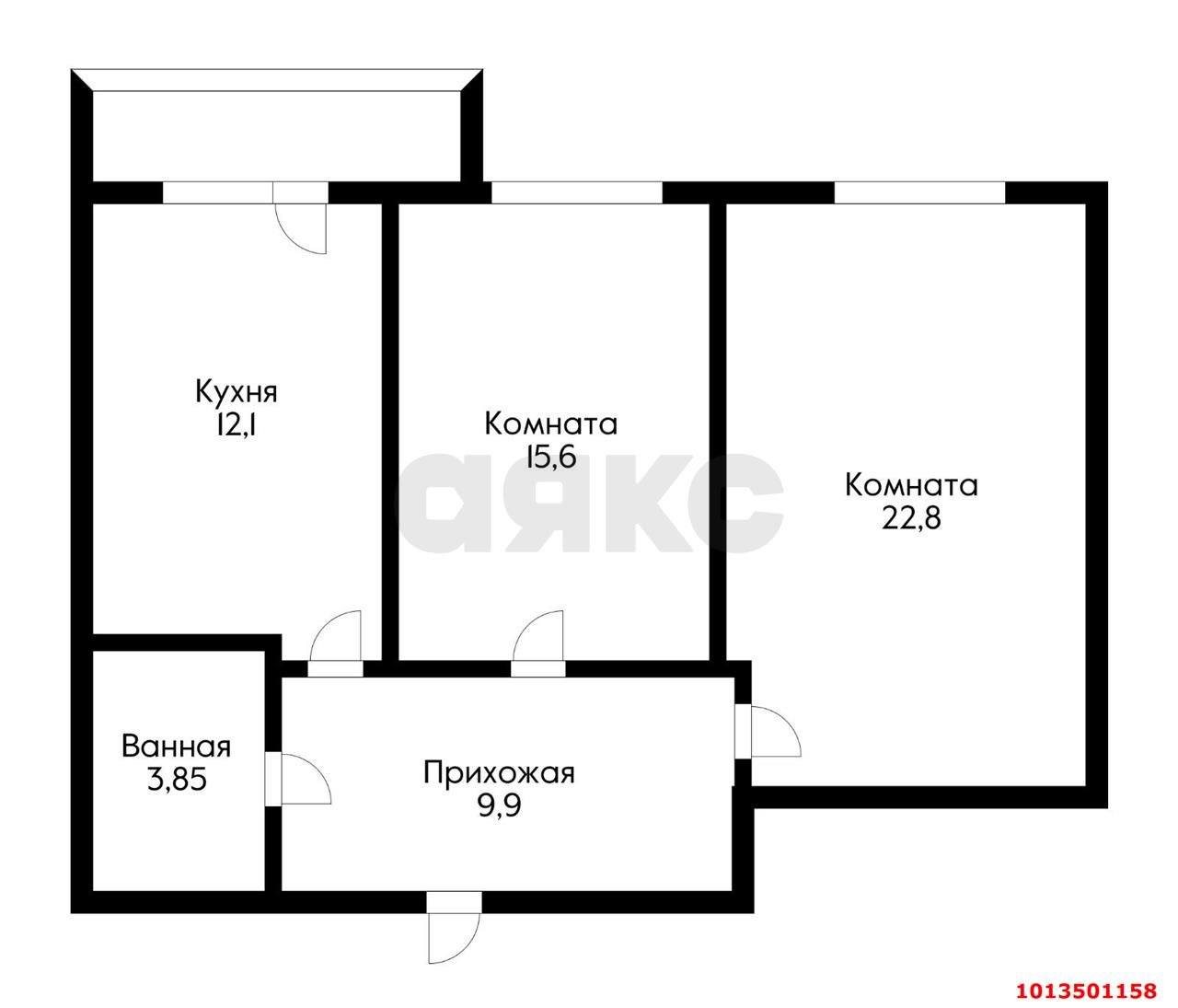 Фото №12: 2-комнатная квартира 66 м² - Краснодар, Гидростроителей, ул. Дмитрия Благоева, 29к2