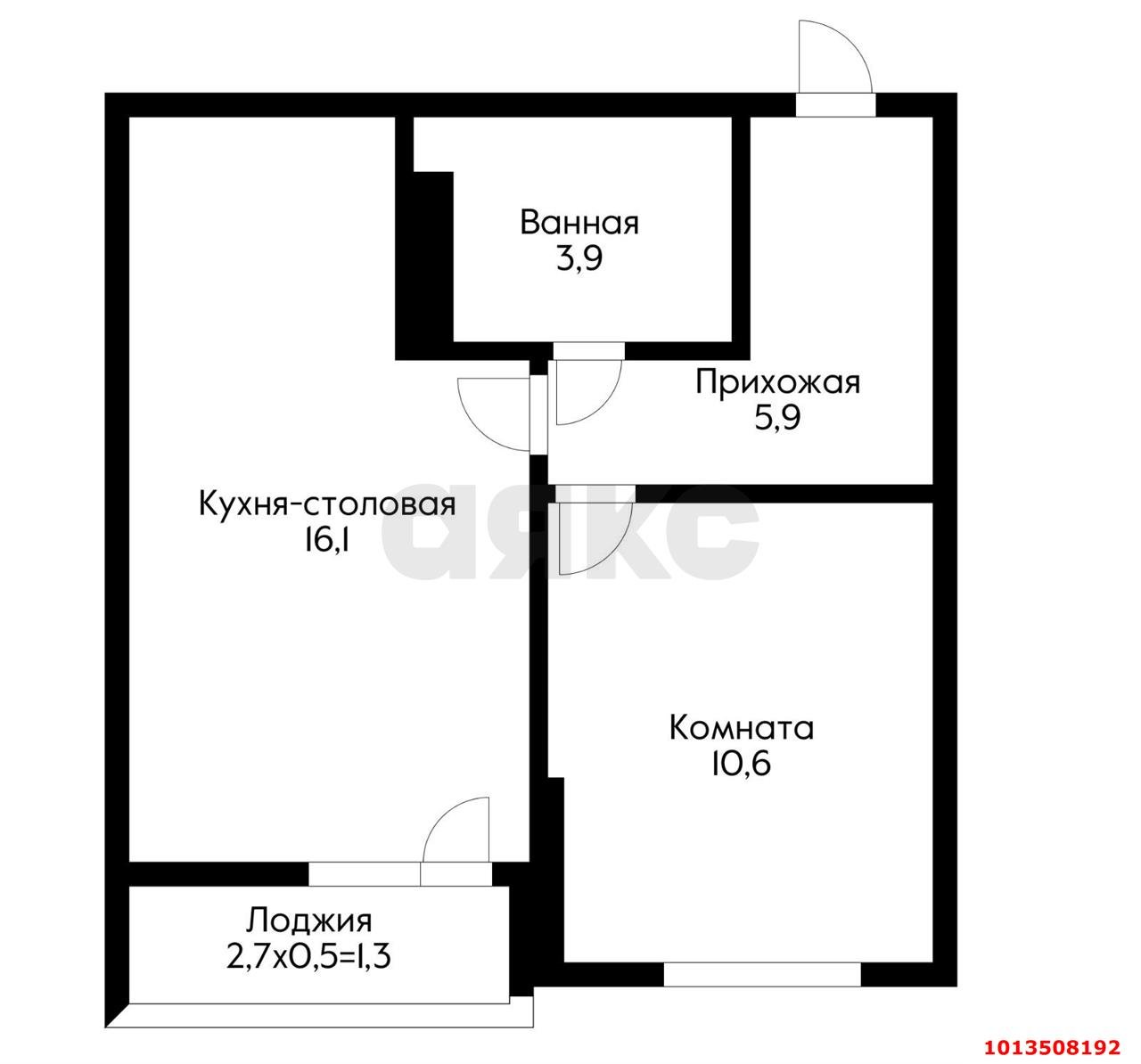 Фото №11: 1-комнатная квартира 39 м² - Краснодар, жилой комплекс Дыхание, ул. Лётчика Позднякова, 2к16